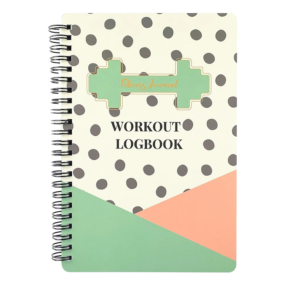 Workout Journal Coiled Planner Log Book Weight Loss Goal Tracking Workout Planner Gym Exercise Notebook for Gym & Home Workouts
