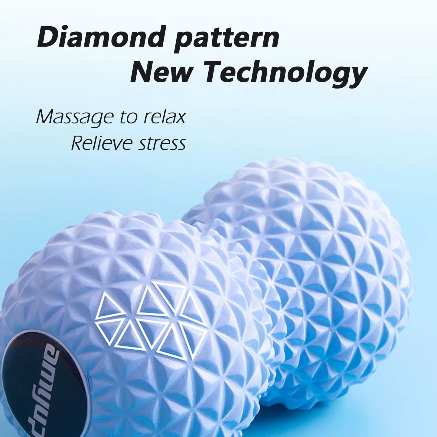 Peanut Roller Fitness Ball Double Lacrosse Ball Trigger Point Massage Ball Myofascial Release Deep Tissue Massager