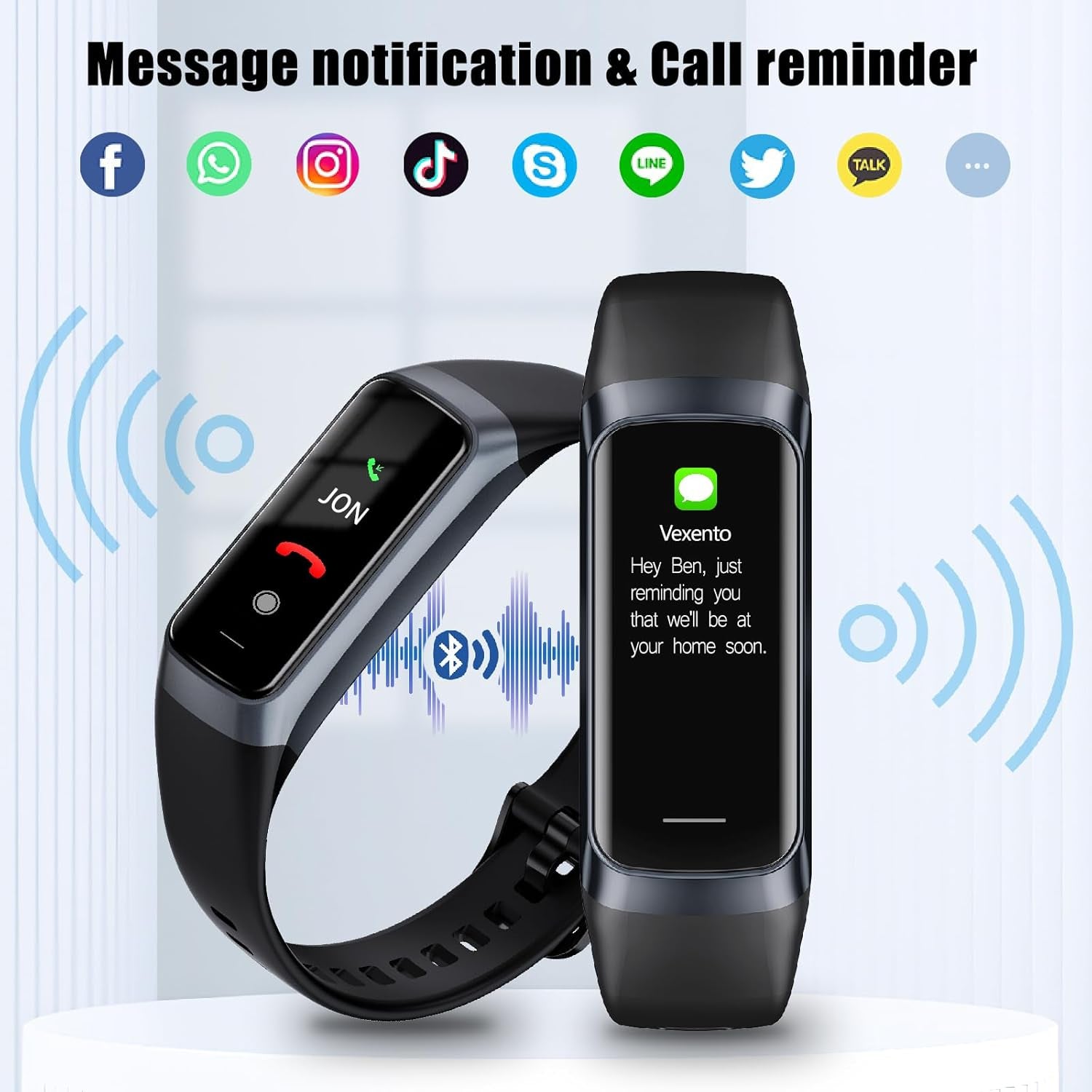 MORELOCO Fitness Tracker Activity Tracker 1.10''AMOLED Touch Color Screen,Smart Watch with 24/7 Blood Oxygen Heart Rate and Sleep Monitor,Ip68 Waterproof,Step Counter Health for Women Men