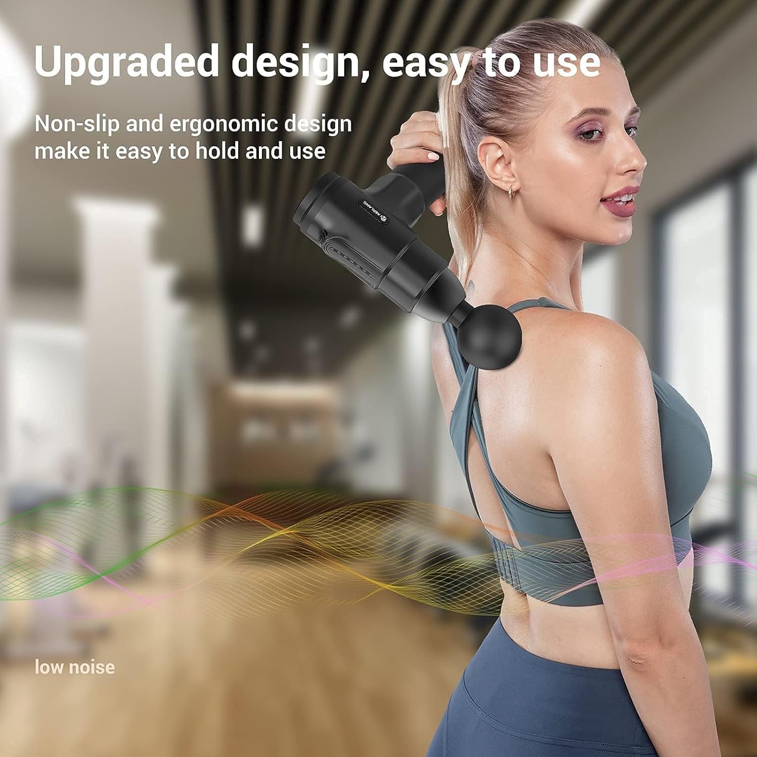 AERLANG Massage Gun, Massage Gun Deep Tissue Percussion Massager, Muscle Massage Gun,Handheld Body Massager for Muscle 20 Speeds & 6 Massage Heads Birthday Gifts for Women Men Mom Dad