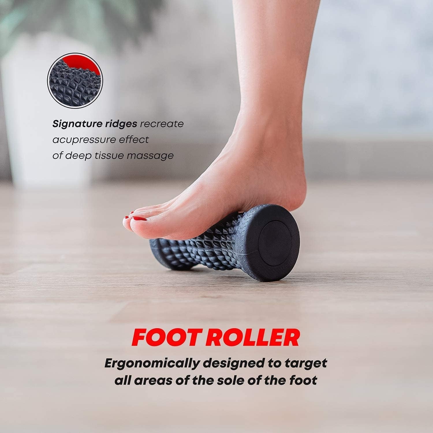 Elvire Foam Roller Set 5-In-1 Deep Tissue Massage Roller, Back Ball, Foot Muscles Trigger Points, Relieves Pain: Back, Foot, Legs, Neck, Exercise Yoga & Physio
