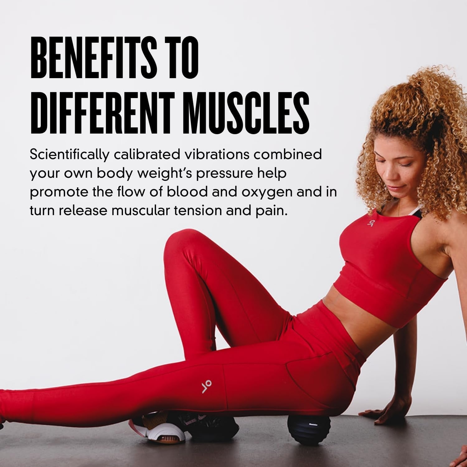 Musclegun Orb Vibrating Massage Ball | Professional Deep Tissue Massager | Targeted Pin Point Muscle Therapy Treatment | Rechargeable 60 Minute Battery, Variable Speed Control