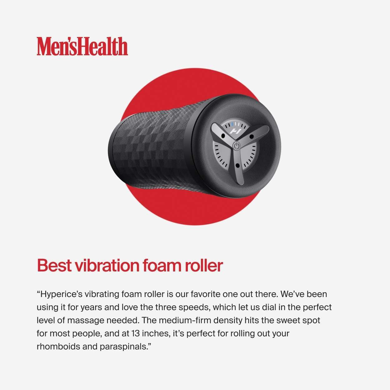 Hyperice Vyper 3 - Powerful High-Intensity Vibrating Foam Roller - Relieve Muscle Tension - Pre and Post Workout Recovery