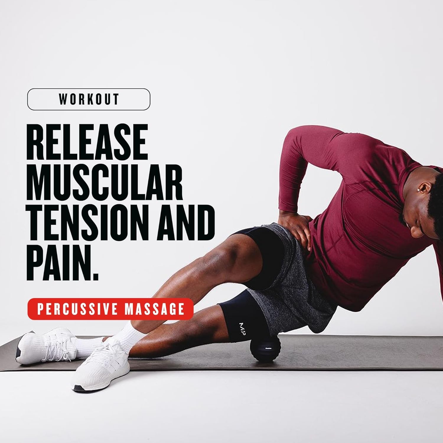 Musclegun Orb Vibrating Massage Ball | Professional Deep Tissue Massager | Targeted Pin Point Muscle Therapy Treatment | Rechargeable 60 Minute Battery, Variable Speed Control