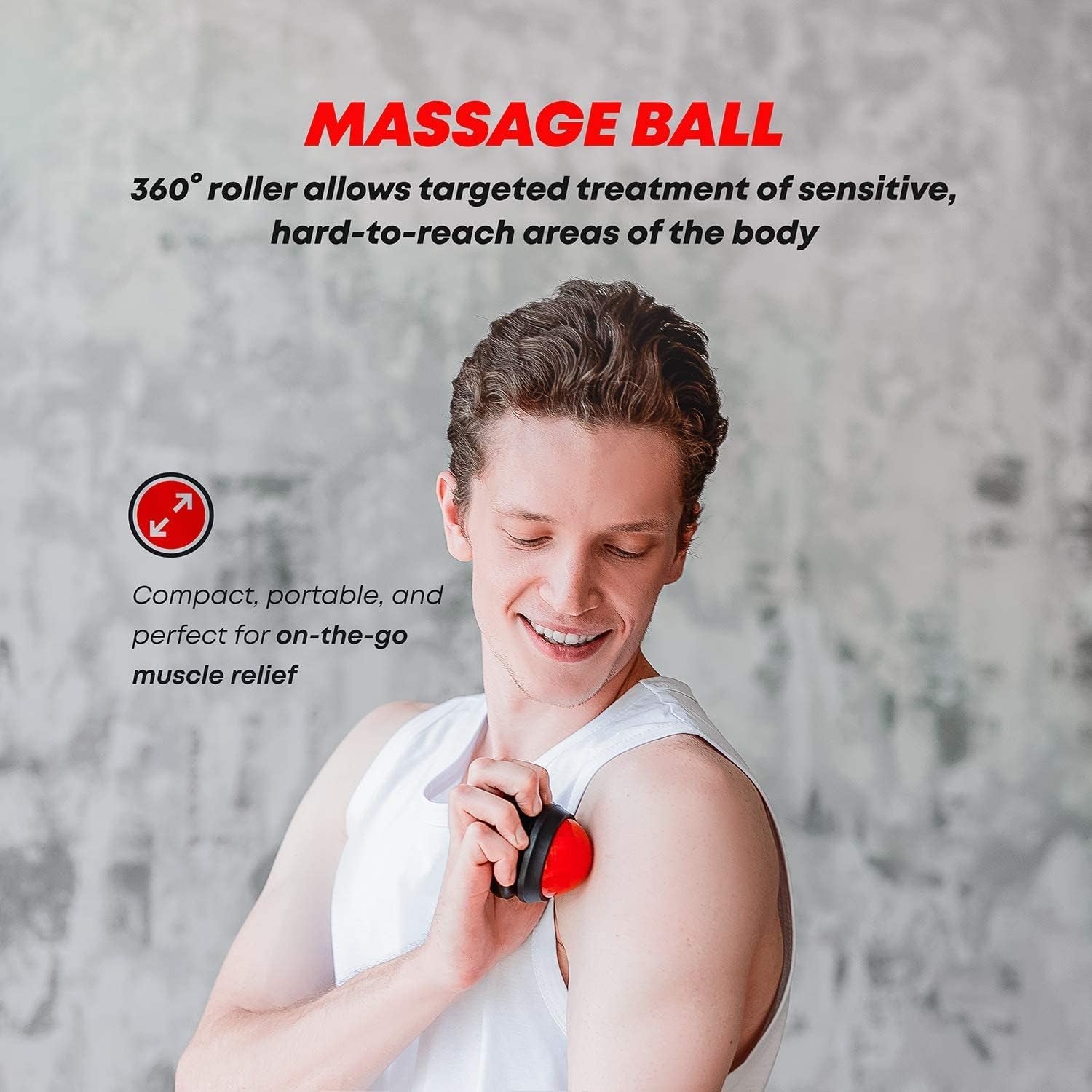 Elvire Foam Roller Set 5-In-1 Deep Tissue Massage Roller, Back Ball, Foot Muscles Trigger Points, Relieves Pain: Back, Foot, Legs, Neck, Exercise Yoga & Physio