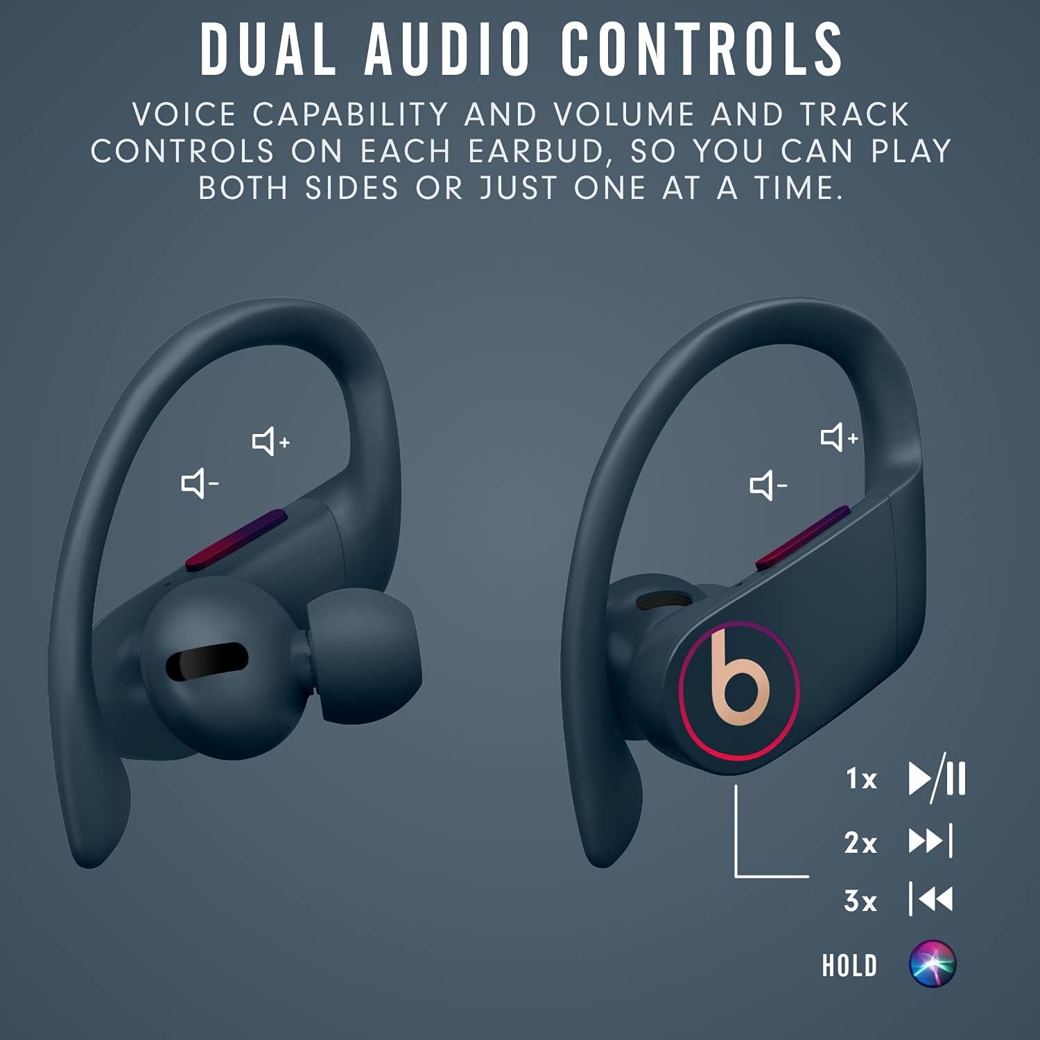 Beats Powerbeats Pro Wireless Earphones - Apple H1 Headphone Chip, Class 1 Bluetooth, 9 Hours of Listening Time, Sweat Resistant Earbuds, Built-In Microphone - Navy