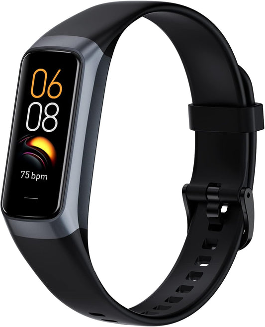 MORELOCO Fitness Tracker Activity Tracker 1.10''AMOLED Touch Color Screen,Smart Watch with 24/7 Blood Oxygen Heart Rate and Sleep Monitor,Ip68 Waterproof,Step Counter Health for Women Men